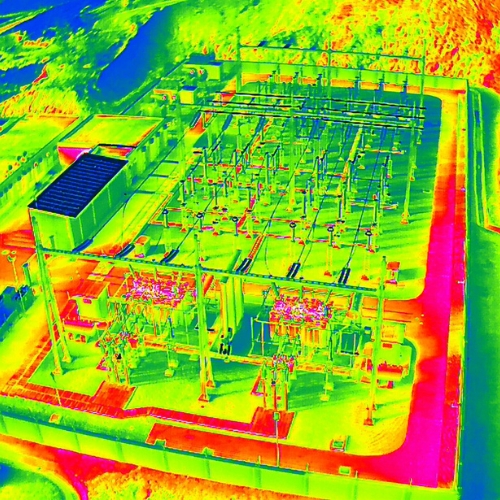 Arial inspection with thermal cameras